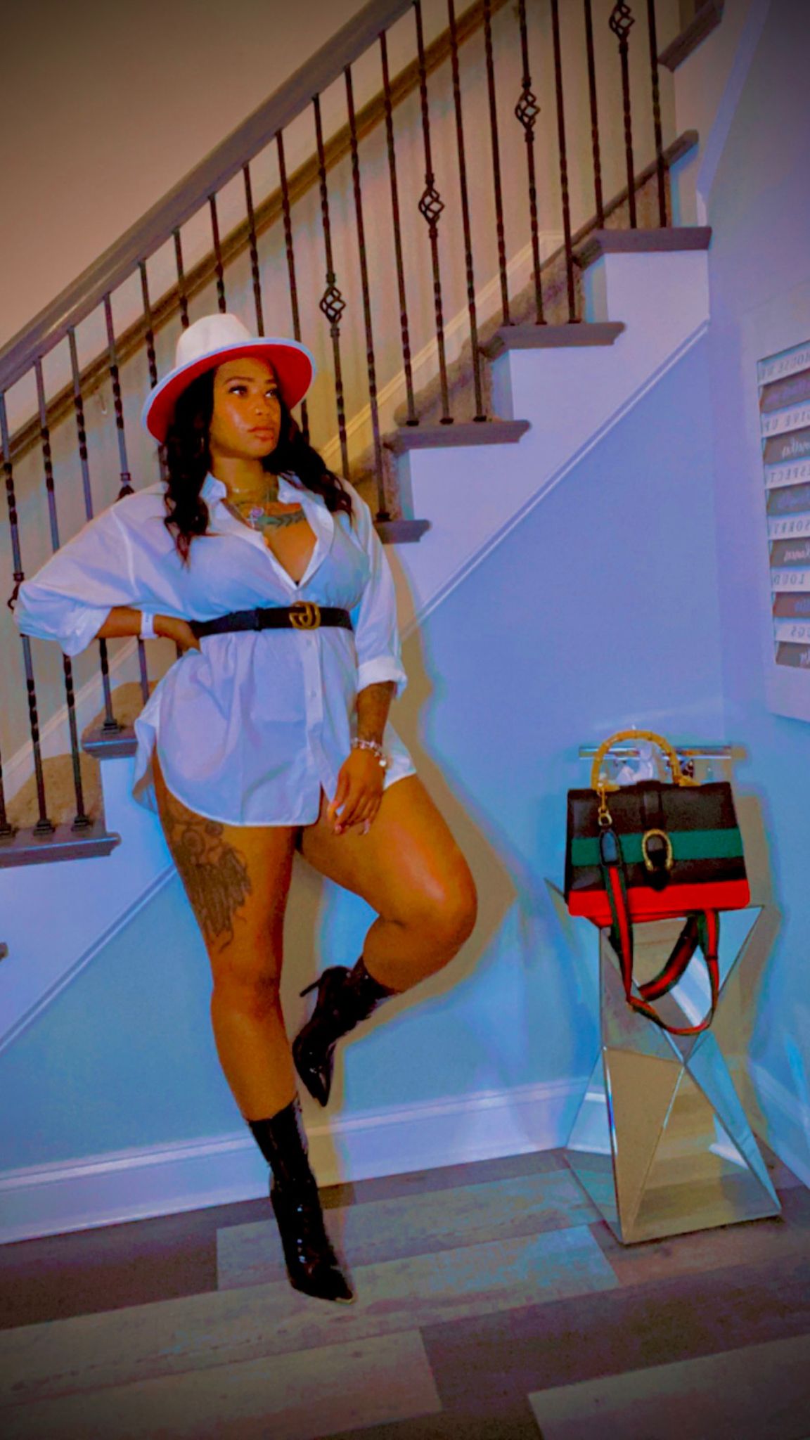 K. Smith Wide Brim Fedora Hat