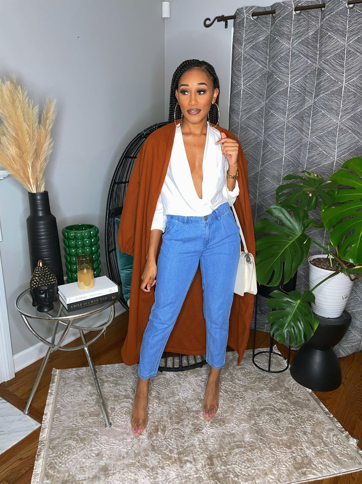 Rose Gold Patent Sling Back Heels